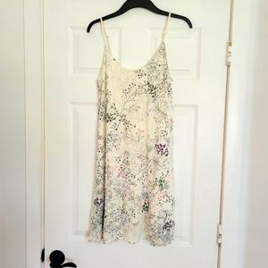 H&M Floral Cream Dress Size Small